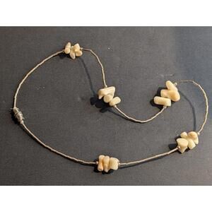 Vtg Genuine White Angel Skin Branch Coral Necklace 15"